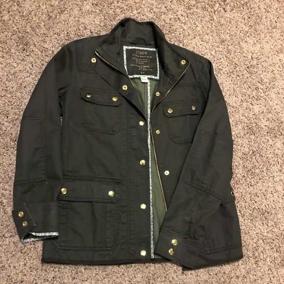 J. Crew Jackets & Blazers - NWOT- J. Crew military style olive light jacket